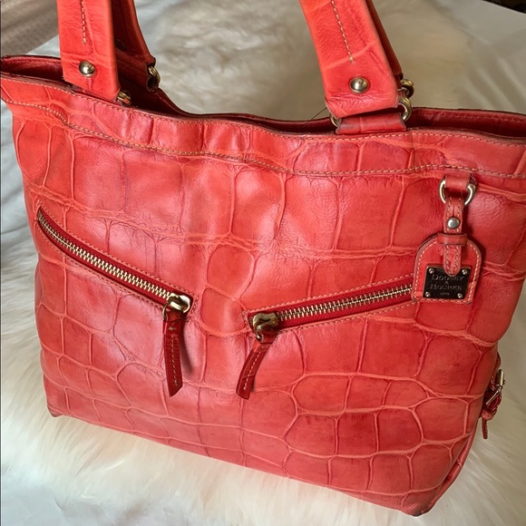 Dooney and Bourke croc embossed tote - Picture 2 of 9